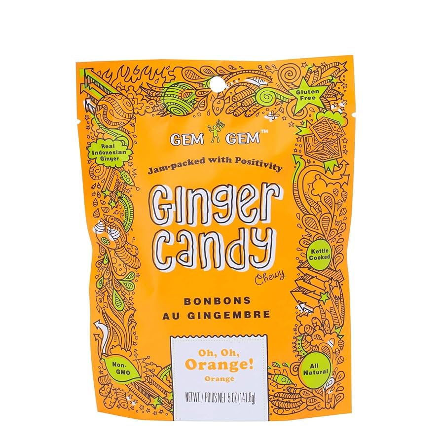 Gem Gem Original Ginger Candy (4 flavors)