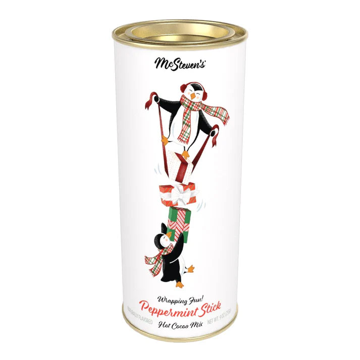 McSteven's Penguins "Wrapping Fun" Peppermint Stick Cocoa - 9oz