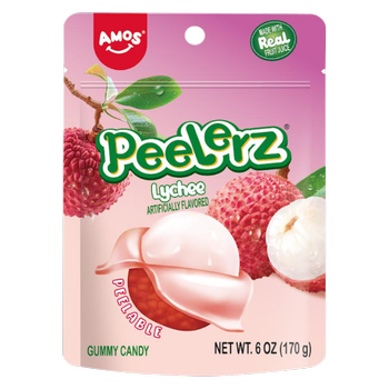 Amos Peelerz Gummy Lychee 6 oz