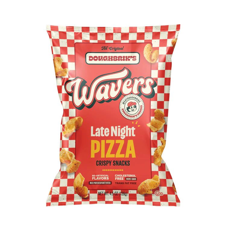 Doughbrik's Wavers Late Night Pizza Crispy Snacks