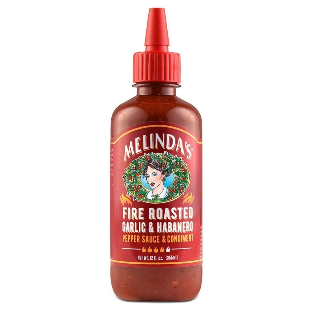 Melinda’s Fire Roasted Garlic & Habanero Pepper Sauce & Condiment 12oz