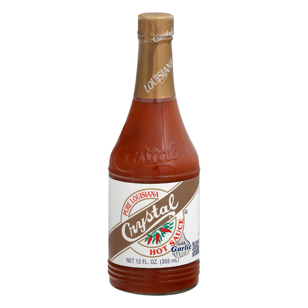 Louisiana's Pure Crystal Hot Sauce with Garlic - 12oz