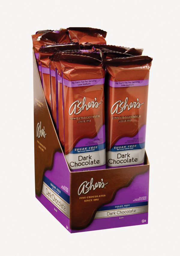 Asher's Dark Chocolate Sugar Free Chocolate Bar