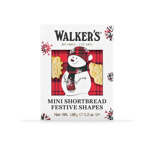 Walkers Mini Festive Shapes Snowman Box 5.3 oz