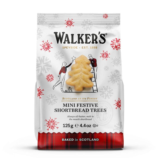 Walkers Festive Mini Bag Shortbread Trees 4.4 oz.