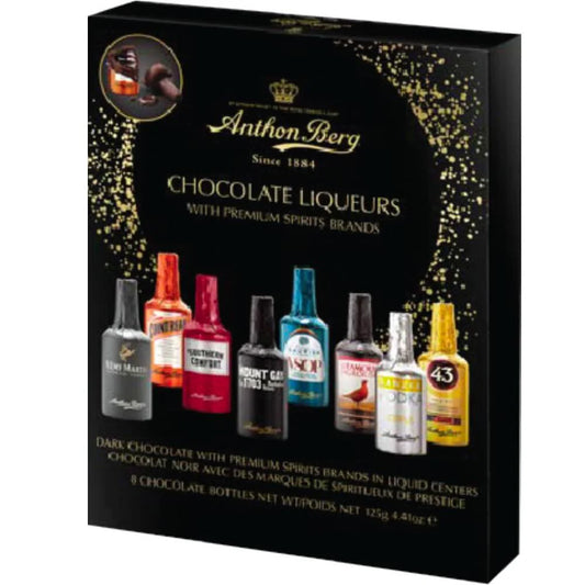 Anthon Berg Chocolate Liquor Bottles 8 Pack - 4.41oz