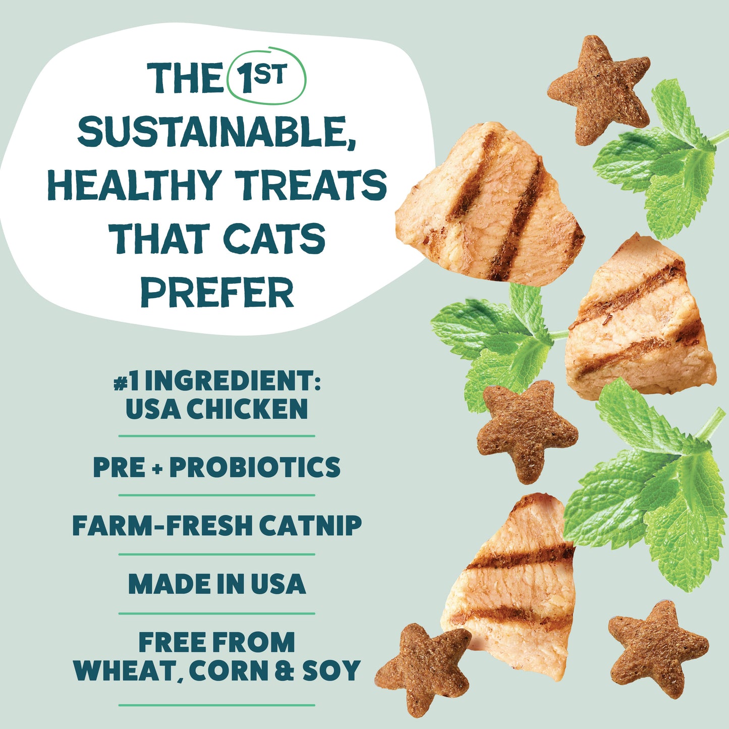 Shameless Catnip N Chill Crunchy Cat Treats - Chicken