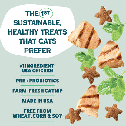 Shameless Catnip N Chill Crunchy Cat Treats - Chicken