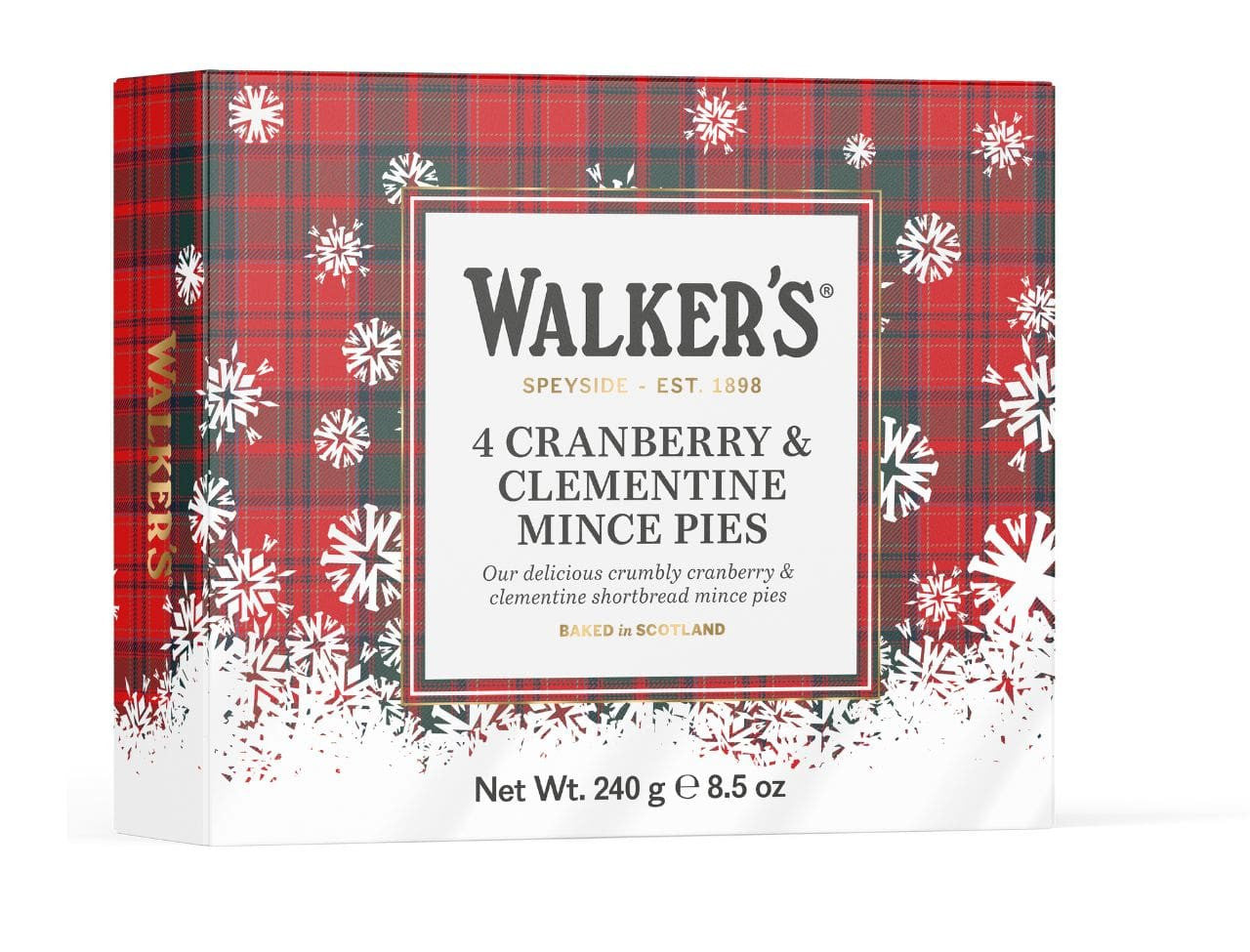 Walkers Cranberry & Clementine Mince Pies - 8.5oz