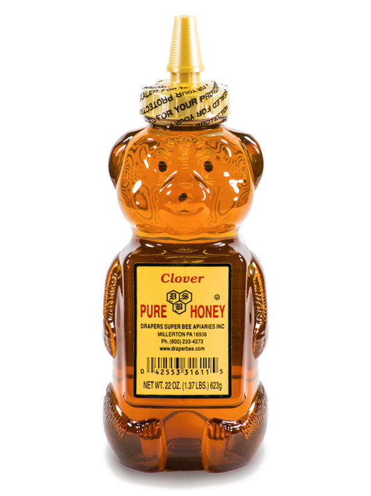 Draper's Super Bee Apiaries Pure Clover Honey- 1.4lb
