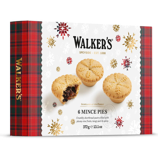 Walkers 6 Mince Pies 13.1 oz.