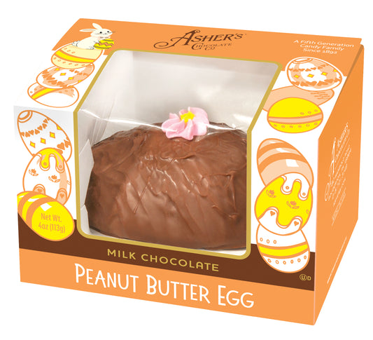 Asher's Milk Chocolate Peanut Butter Egg - 4 Oz