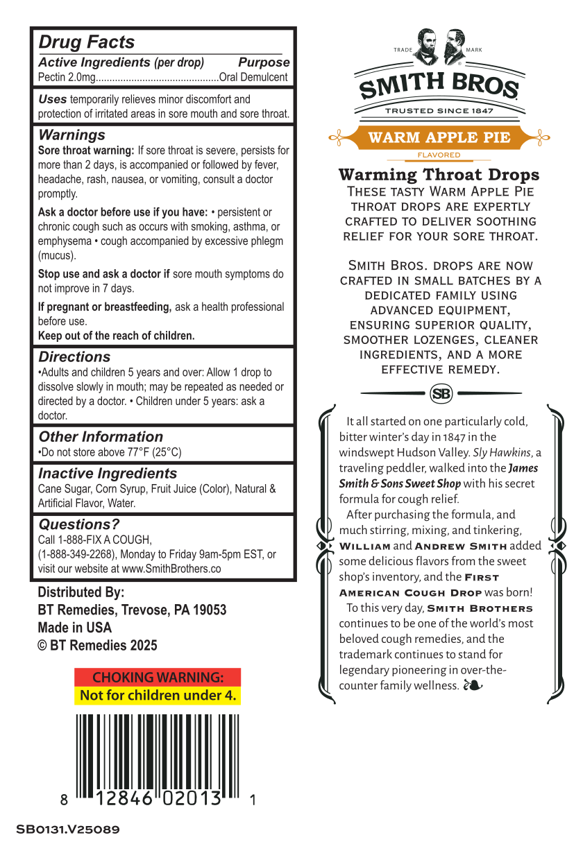 Smith Brothers Warm Apple Pie Throat Drops Bag - 30 Ct