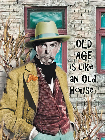 Old age is like an old House.. - Birthday Greeting from Leanin' Tree