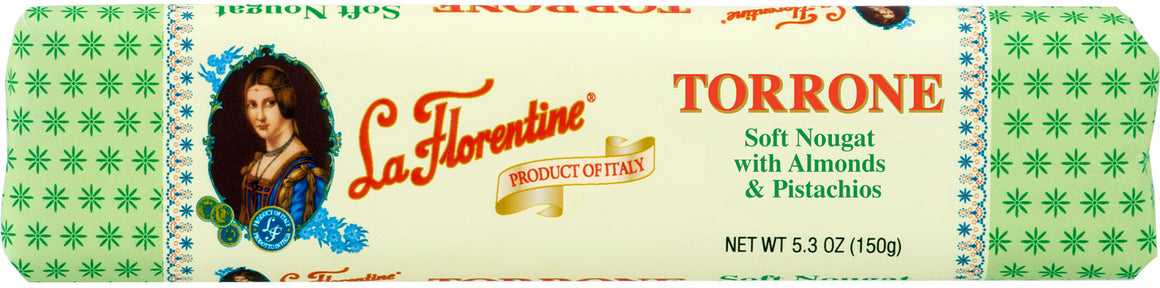 La Florentine Torrone soft nougat with Almonds & Pistachio