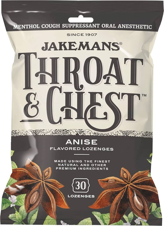 Jakemans Throat & Chest Anise Lozenges