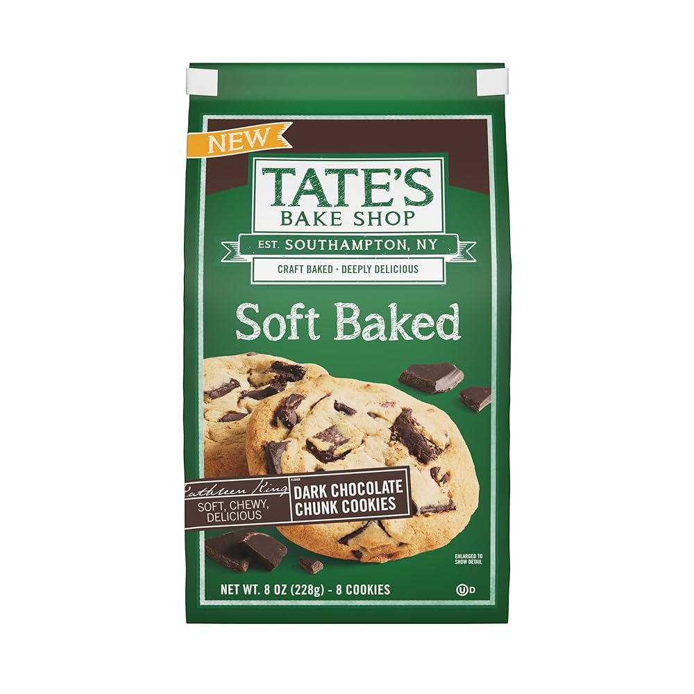 Tate's Soft Baked Dark Chocolate Chip Cookies