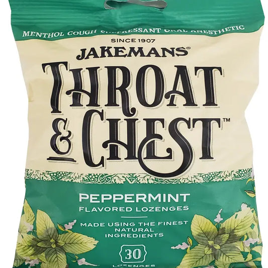 Jakemans Throat & Chest Peppermint Lozenges
