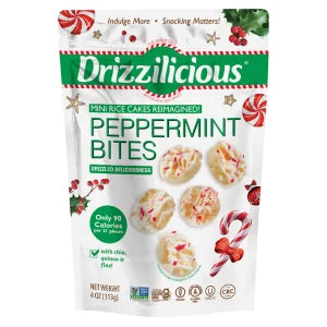 Drizzilicious Peppermint Bites Mini Rice Cakes - 4 Oz
