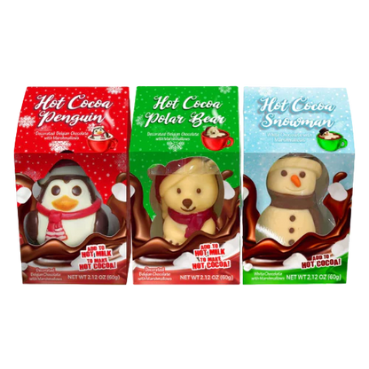 Hot Cocoa Friends Penguin, Polar Bear & Snowman 2.12 oz. Box