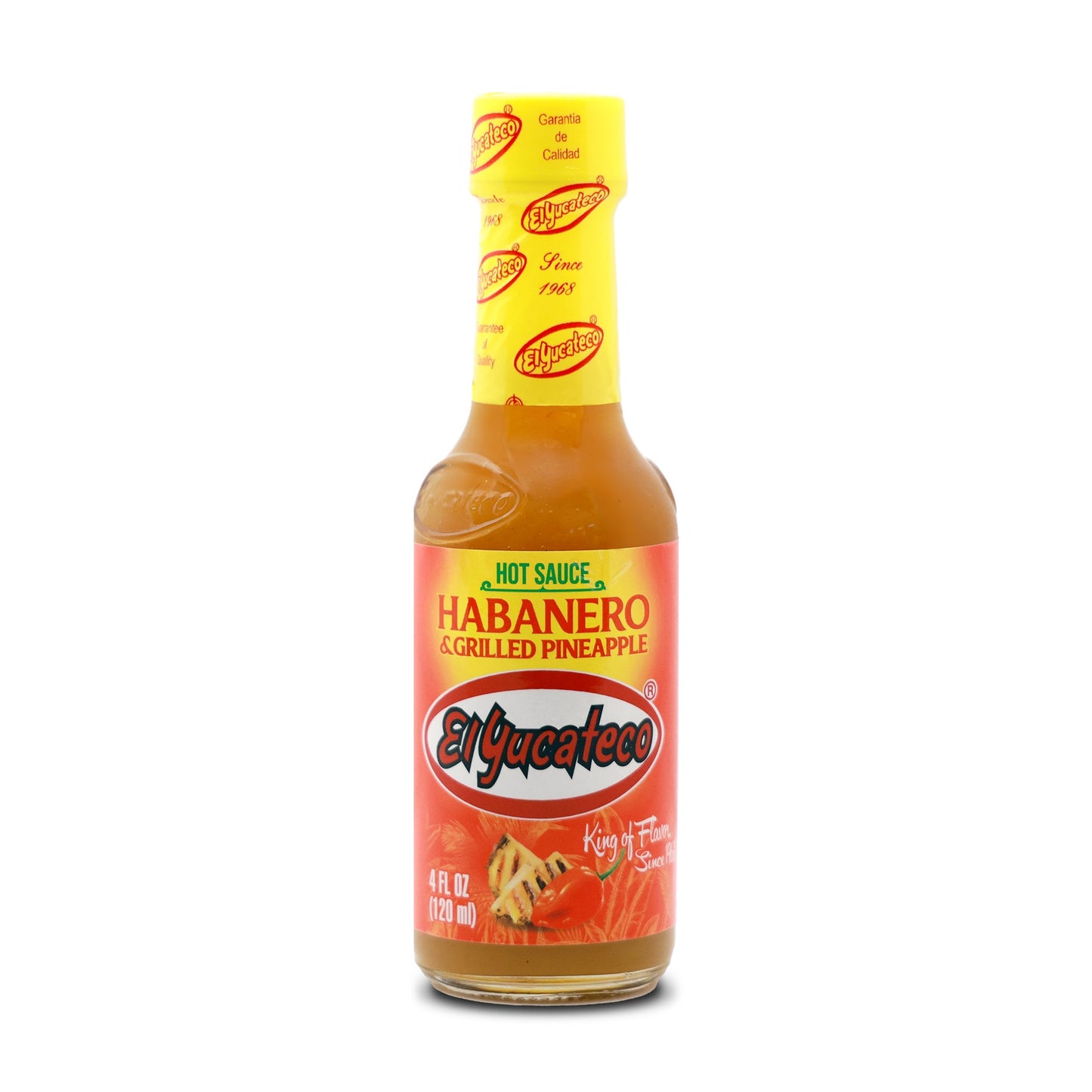 El Yucateco Grilled Pineapple and Habanero Hot Sauce - 4oz