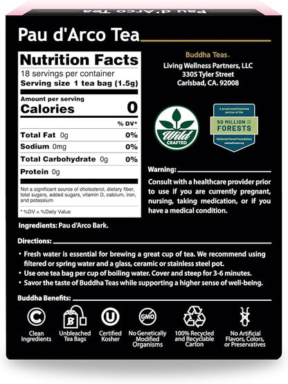 Buddha Teas - Organic Pau D’Arco Tea