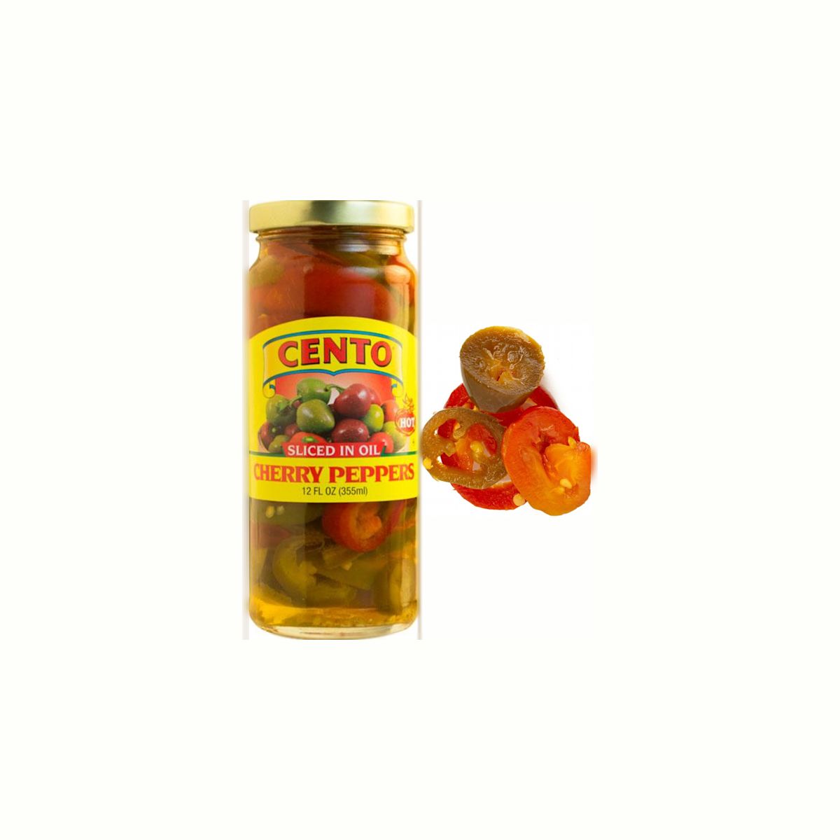 Cento Cherry Peppers Sliced in Oil