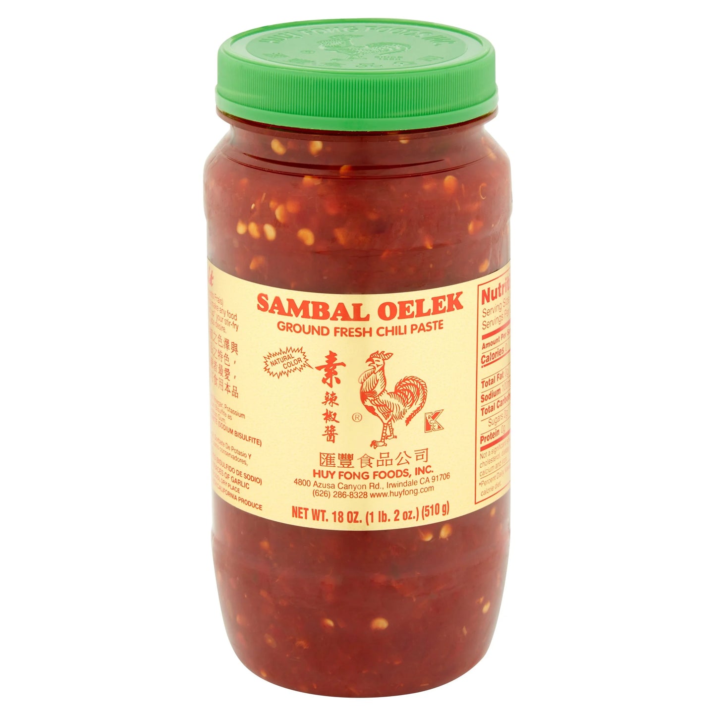 Huy Fong Foods Sambal Oelek Ground Fresh Chili Paste
