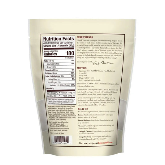 Bob’s Red Mill Gluten Free Muffin Mix