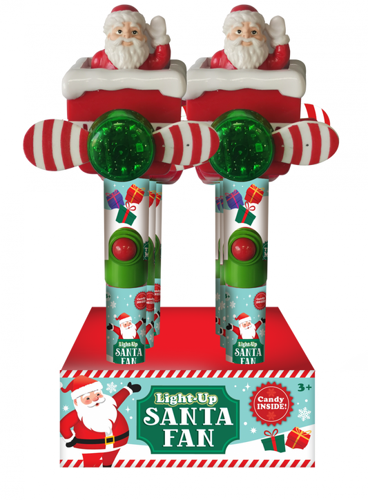 Santa Light Up Fan Candy