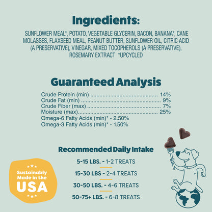 Shameless Bananas For Bacon Soft Baked Dog Treats