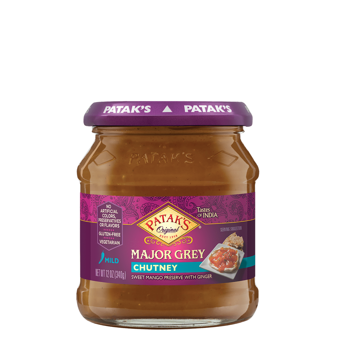Patak's Major Grey Chutney (Mild) - 12oz