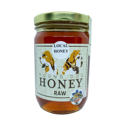 Hound Dog Wildflower Raw Honey - 1lb