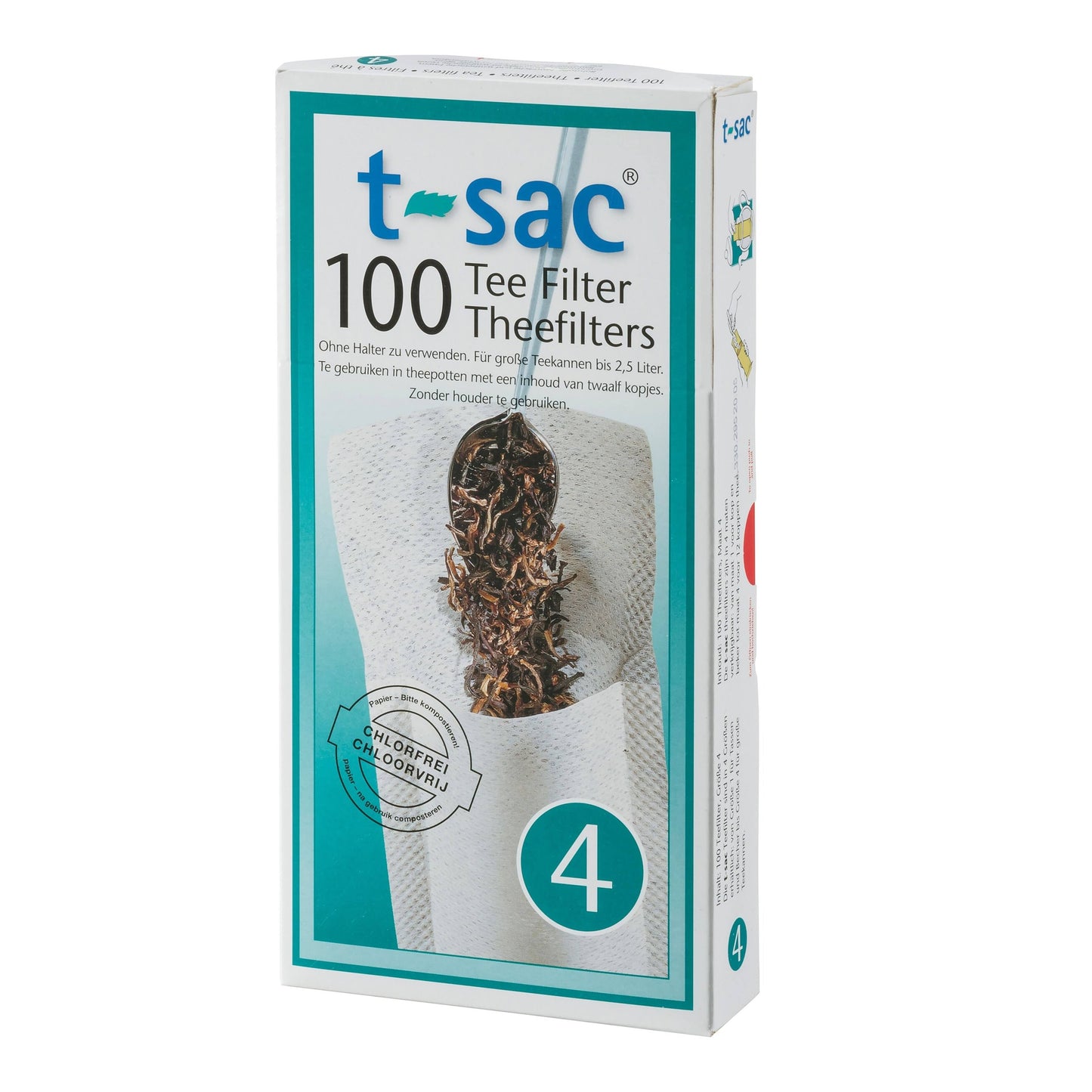 T Sac #4 Tea Filters