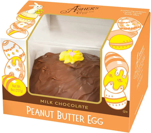 Asher's Milk Chocolate Peanut Butter Egg - 8 Oz