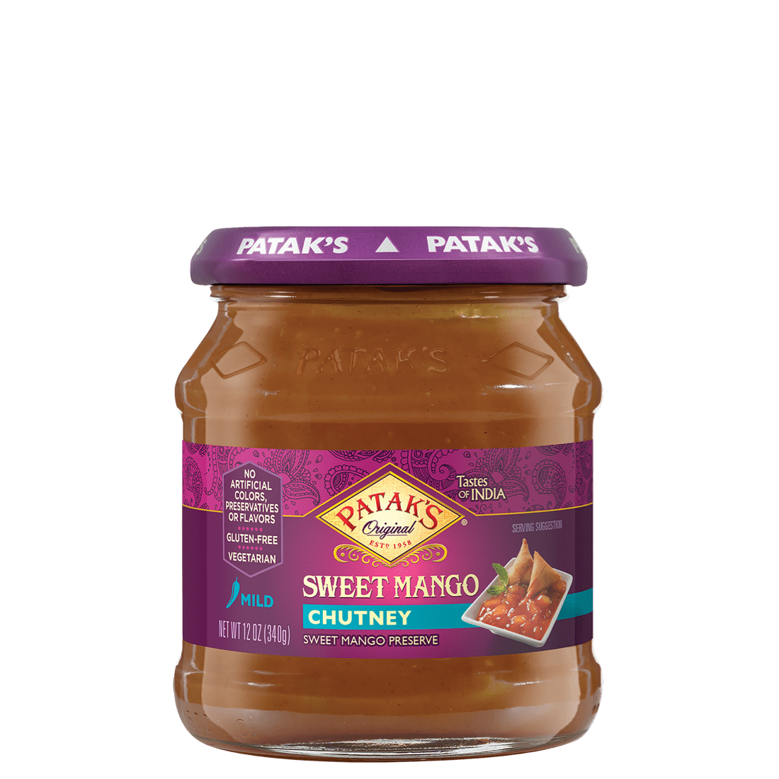 Patak's Sweet Mango Chutney (Mild) - 12oz