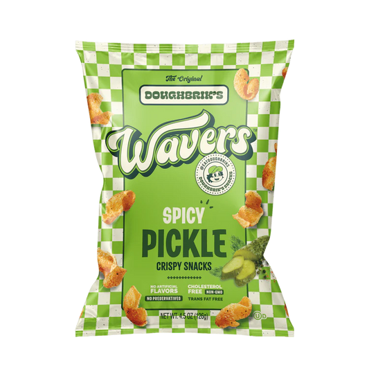 Doughbrik's Wavers Spicy Pickle Crispy Snacks
