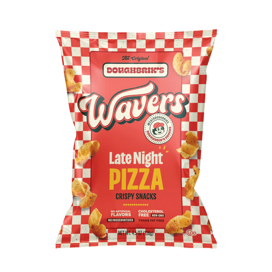 Doughbrik's Wavers Late Night Pizza Crispy Snacks