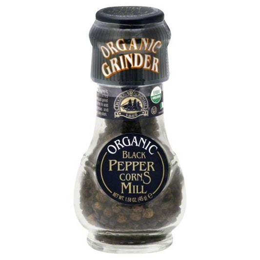 La Drogheria & Alimentari Organic Black Peppercorns Mill With Grinder