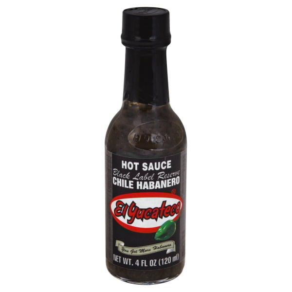 El Yucateco Hot Sauce Chile Habanero Black Label Reserve 4oz