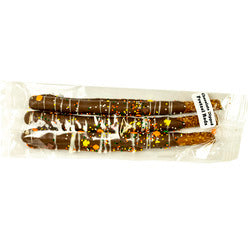 Fall Chocolate Covered Pretzel Rods