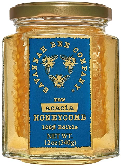 Savannah Bee Company Raw Acacia Honey w/ Honeycomb
