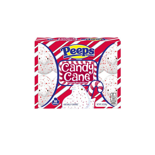Peeps Candy Cane Flavored Marshmallow Chicks, 3oz