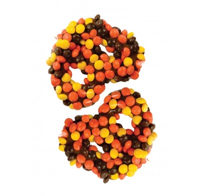 Asher's Gourmet Milk Chocolate Pretzels With Reese's Pieces