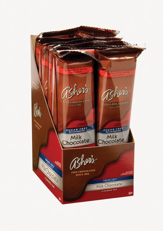 Asher's Milk Chocolate Sugar Free Chocolate Bar