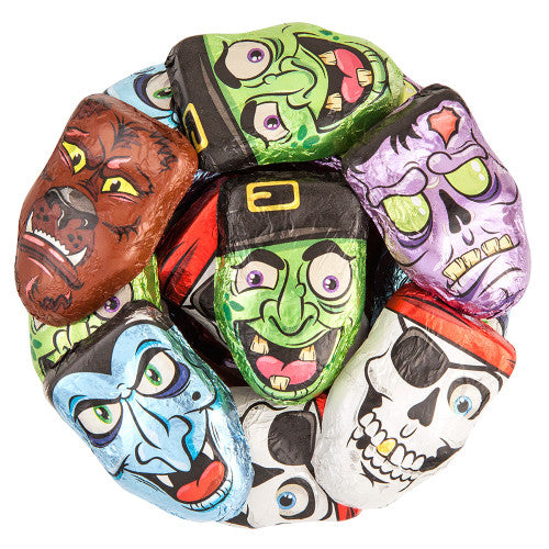 Chocolate Foiled Wrapped Monsters - 1 LB