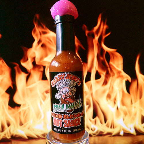 Crazy Jerry's Brain Damage Mind Blowin Hot Sauce - 5fl.oz.