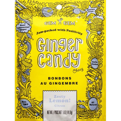 Gem Gem Original Ginger Candy (4 flavors)