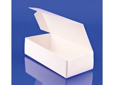 White 1/2 Pound Empty Gift Box
